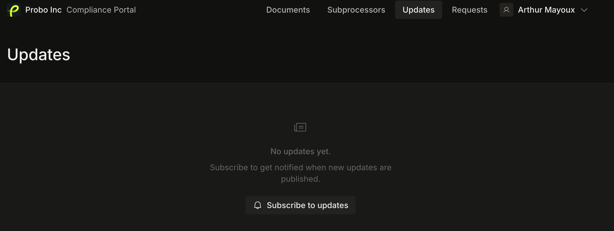 Actualizări feed pentru portalul dvs. de conformitate